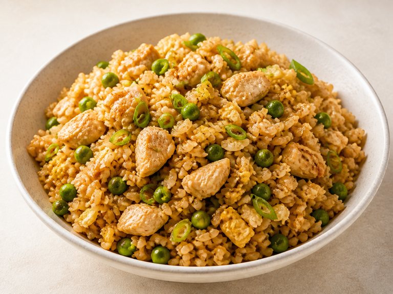 Chicken fried rice example
